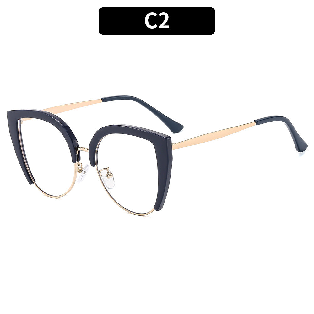 Lunettes de vue décontractées de style européen et américain avec lumière bleue