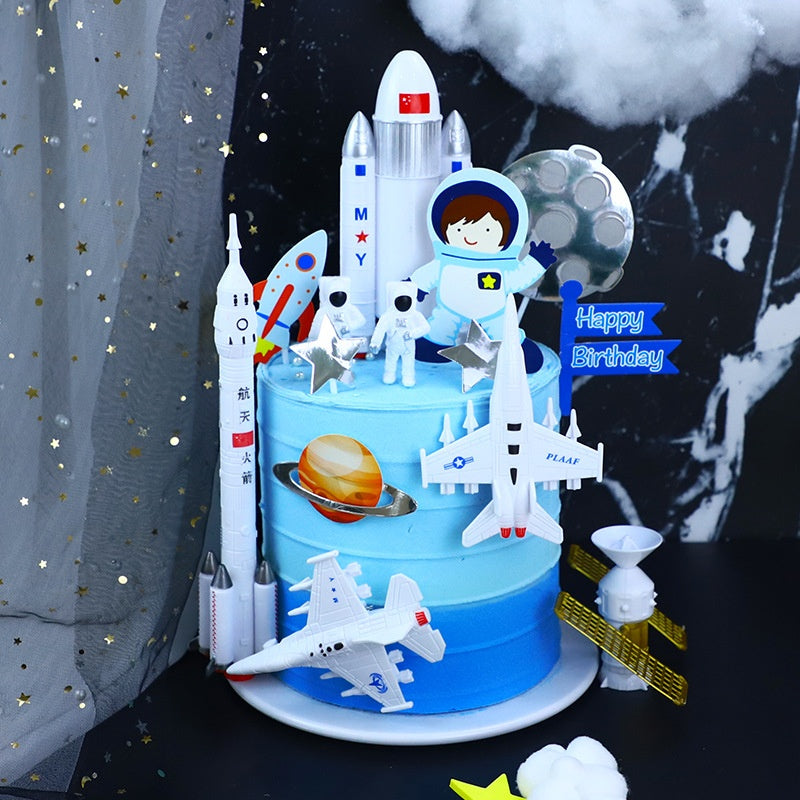 Cake Topper Anniversaire Ornements enfichables XINGX à trois dimensions