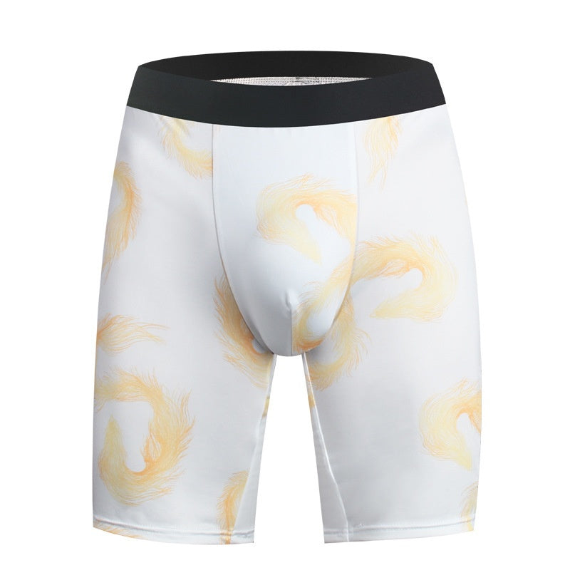 Sous-vêtements hommes Courants Version élargie de Boxer en soie glacée