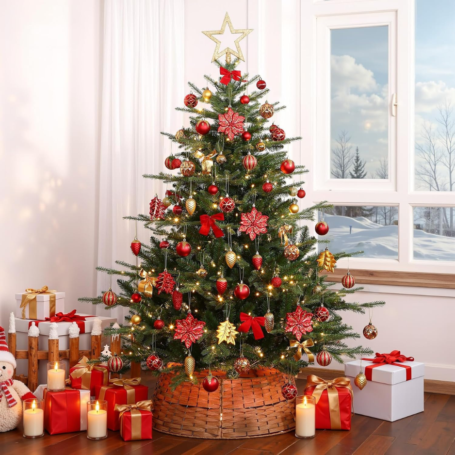 106 PCS Balle de Noël ornements pour décorations d'arbre de Noël