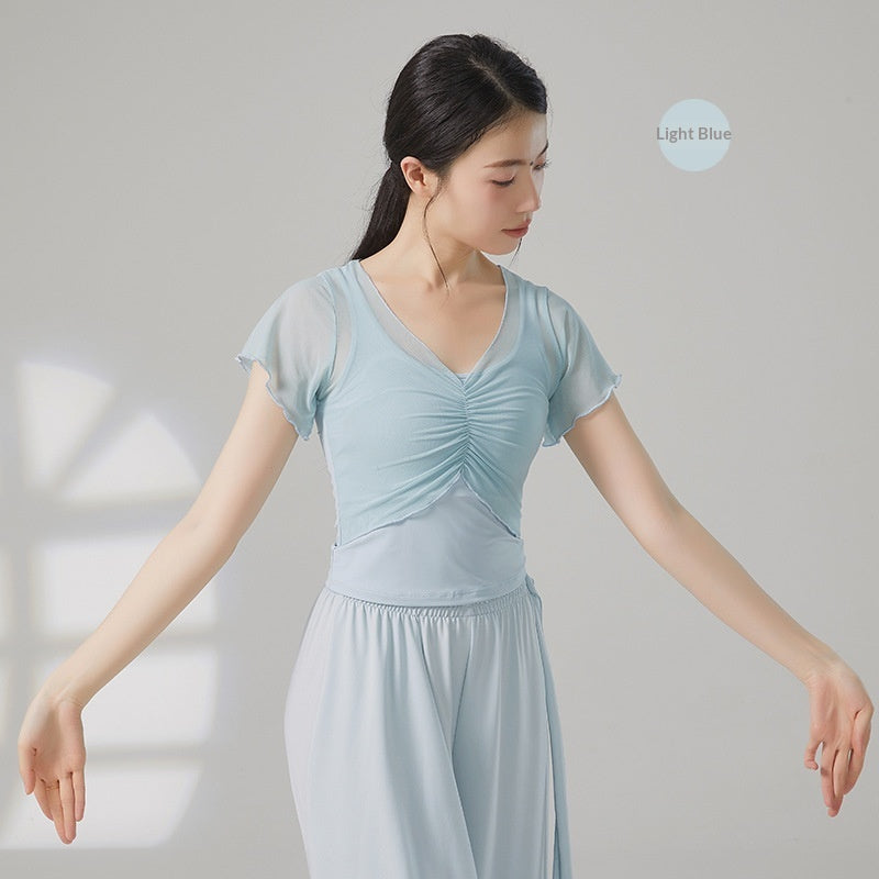 Pratique de danse classique à manches courtes pour femmes