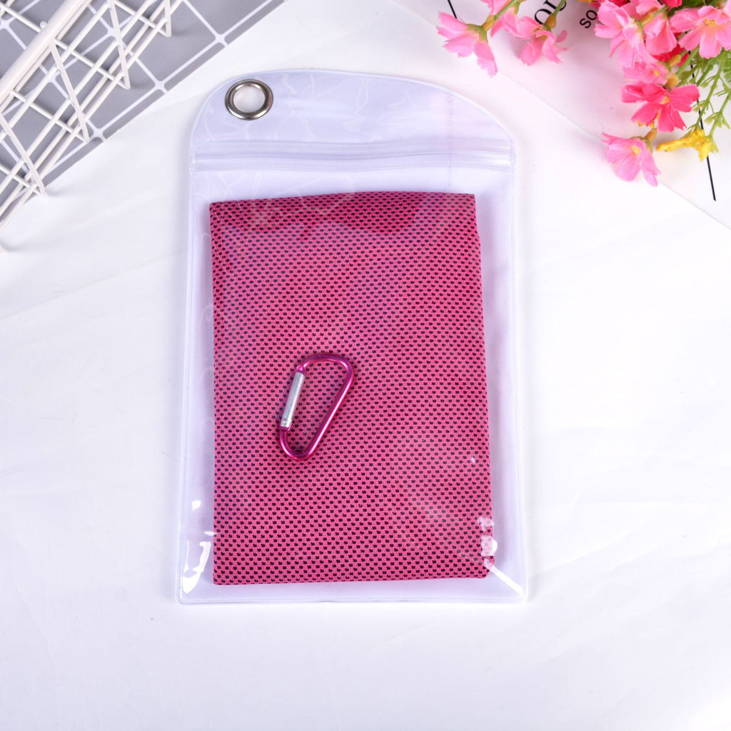 Serviette de glace à double couche de refroidissement d'été