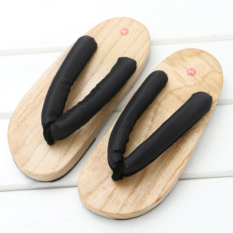 Clogs de bois à haute épaisseur sans glissement de talon d'été