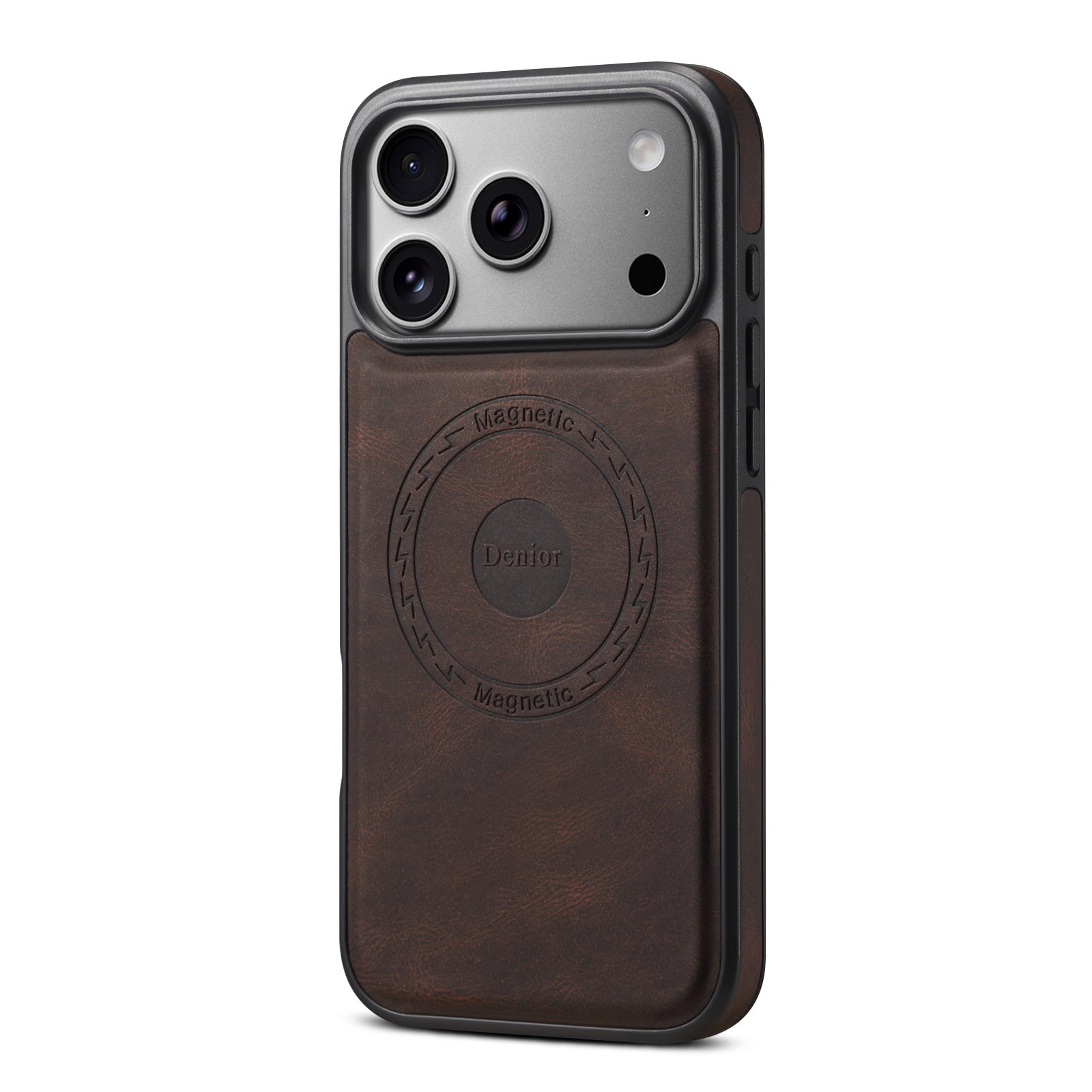 Protecteur de boîtier de téléphone magnétique à texture peau