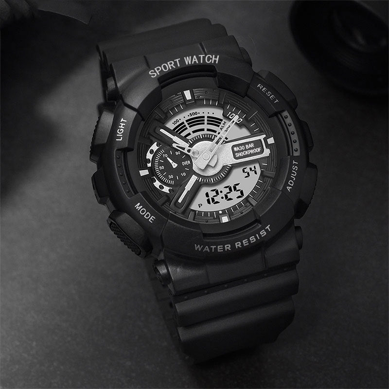 Sports Étudiant Imperméable Montre électronique Ins Vent Net Rouge Couple Même montre Hommes et Wome