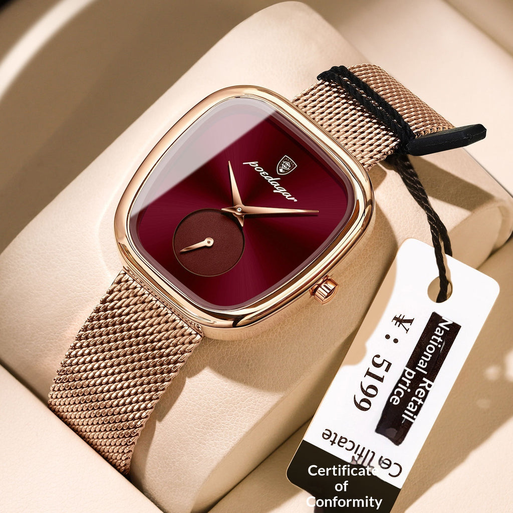 Tempérament Coréen Style Advanced Waterproof Net Rouge Montre pour les femmes