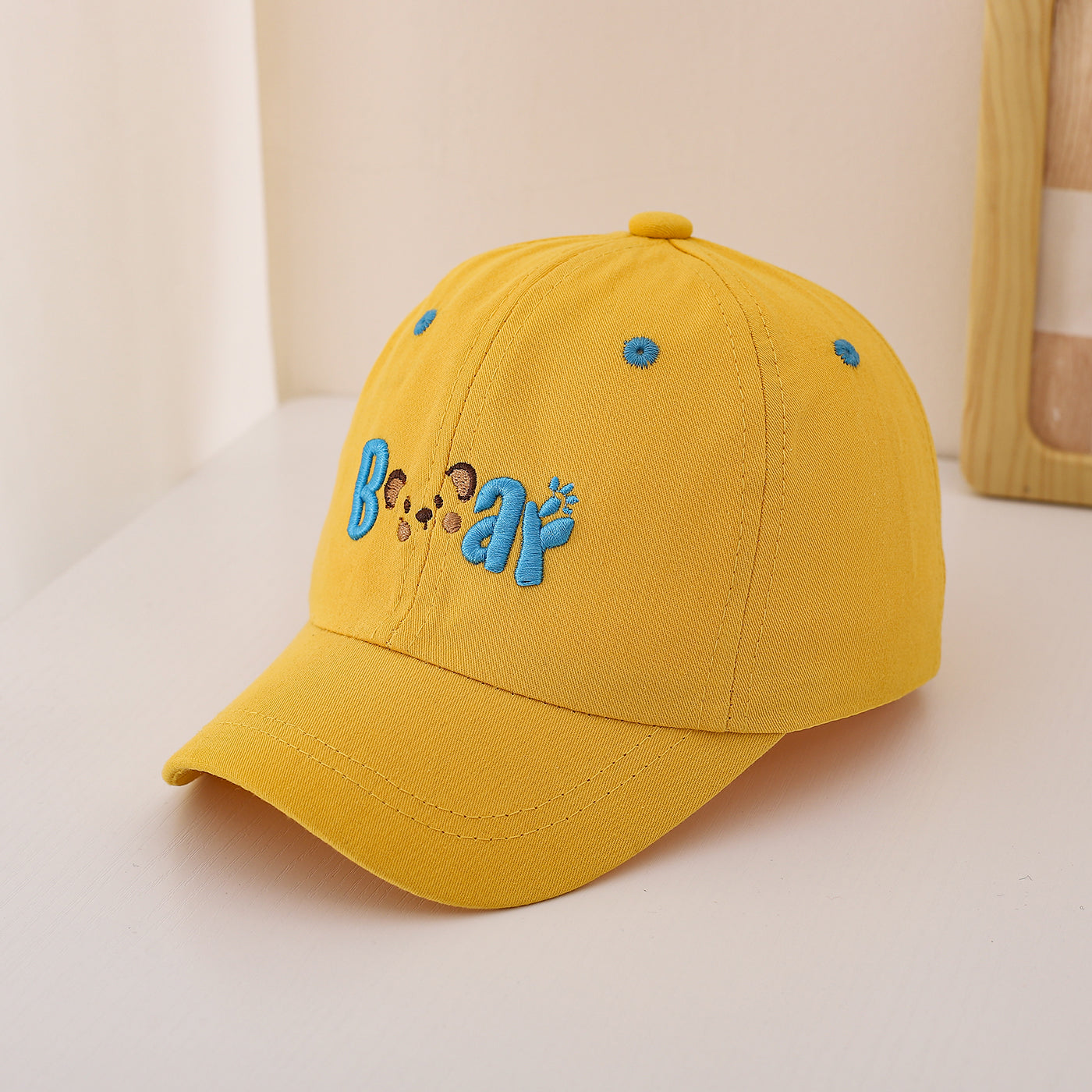 L'enfant simple couleur de la souris de dessin animé Lettre Broderie réglable mignon et occasionnel