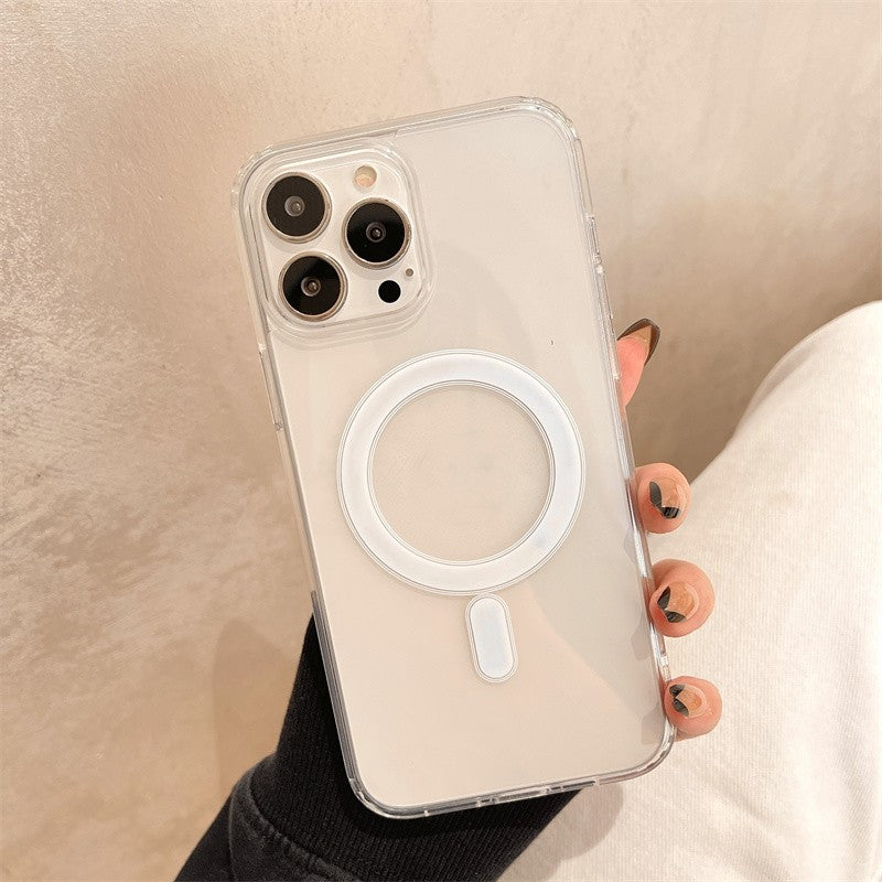 Étui magnétique anti-drop animé transparent