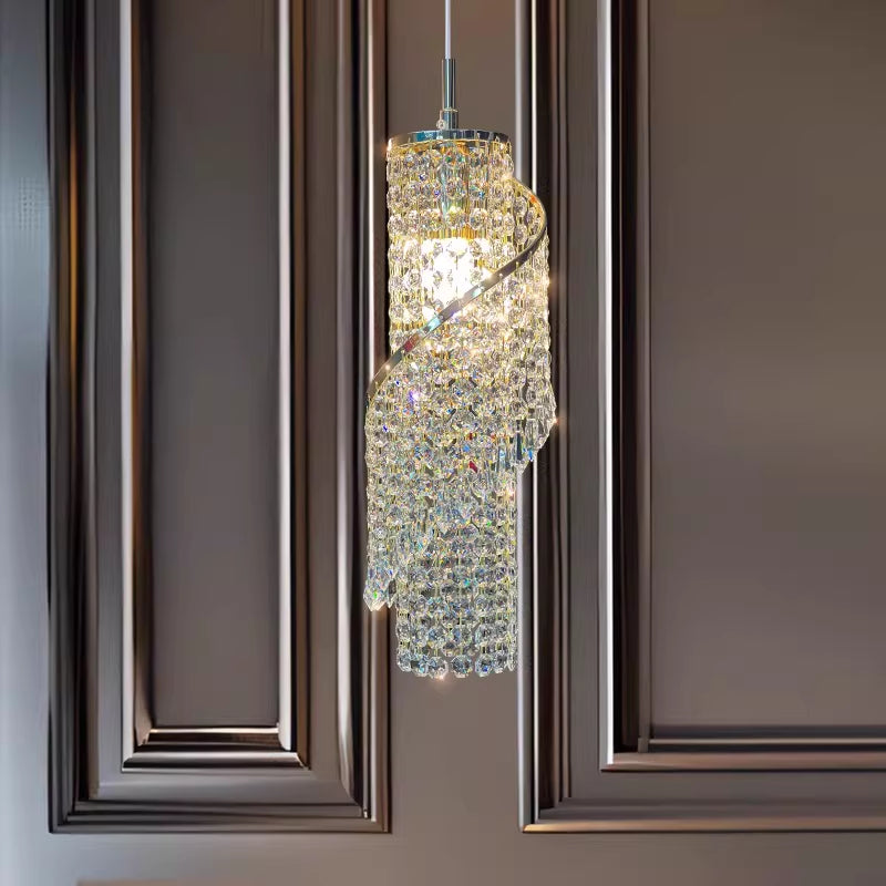 Luxury luxe de style français décoratif Tassel Crystal Lustre
