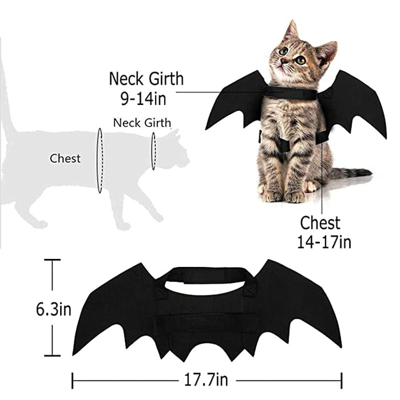 Halloween Créative Halloween Chat Chat Petits chiens Bat Wings Halloween Chat Wings Accessoires