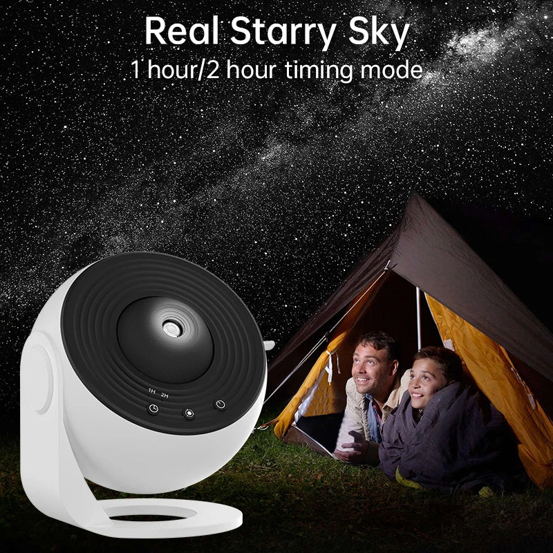 Projecteur Galaxy de nuit Starry Sky Projector 360 Rotate Lampe Planétarium pour les enfants Lit