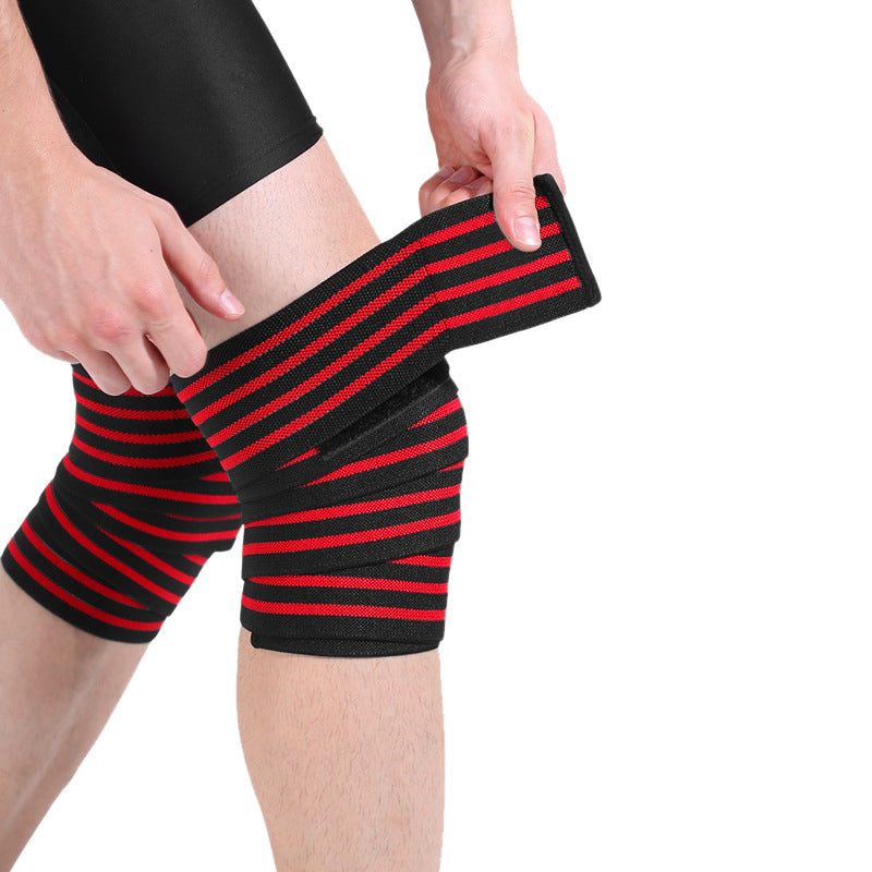 Bande de bandage élastique du squat du genou de fitness pour hommes