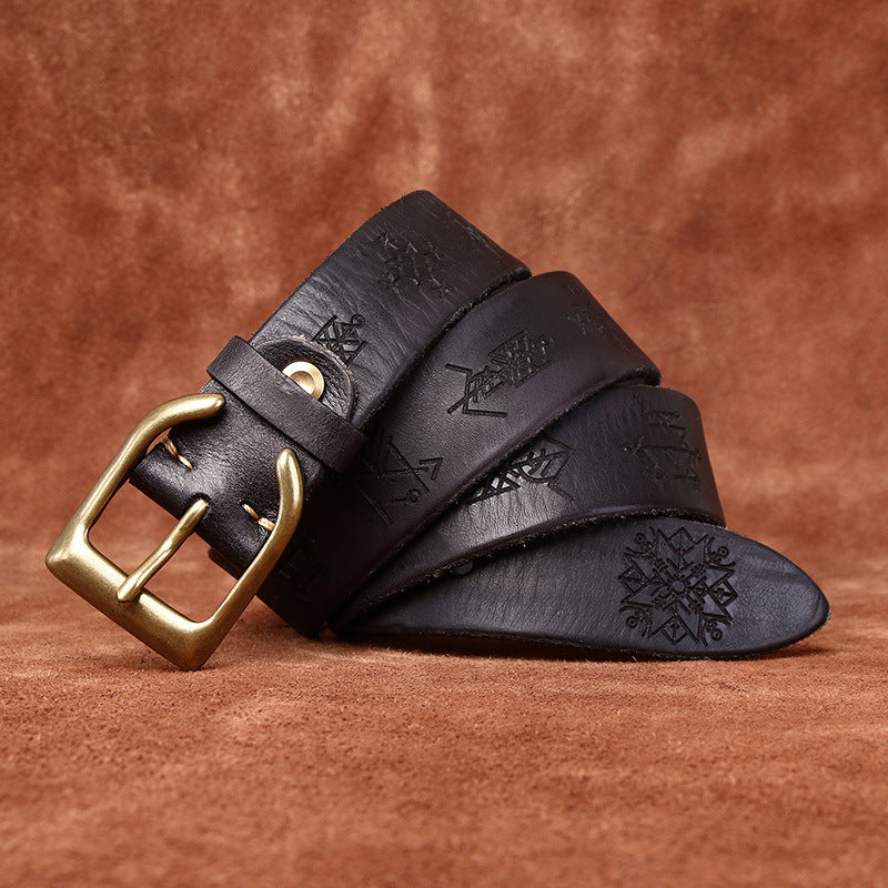 Retro Personality Trend Ceinture de Jeans sculptée