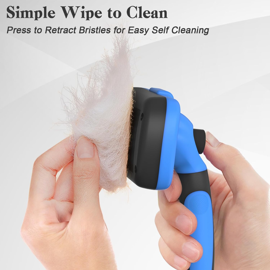 Swihauk auto-nettoyage Brush Slicker Skin Friendly Deshedding Grooming Tool pour chiens Chats S
