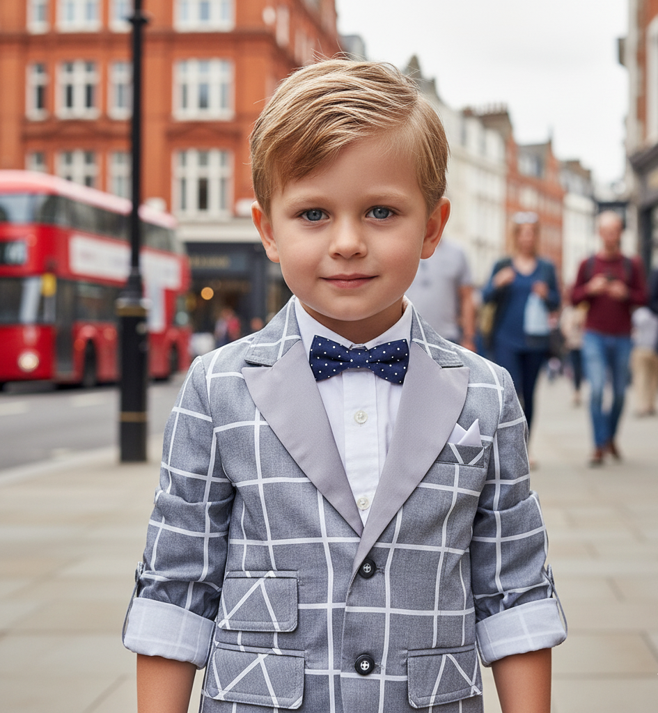 Garçons Plaid Blazer Veste Smart Casual Printemps Top Enfants Vérifiez 4-9Y