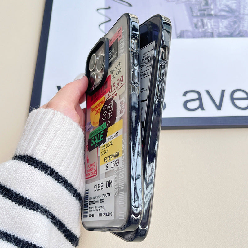 Étiquette fragile Étui de téléphone magnétique résistant à la chute