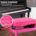 5 Core Duet Piano Banc 3.5 pouce rembourré Tabouret Coussiné Chaise Musicienne en bois lourd w