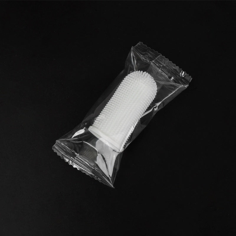 Bouchon de doigt en caoutchouc brosse à dents pour animaux de compagnie à 360 degrés