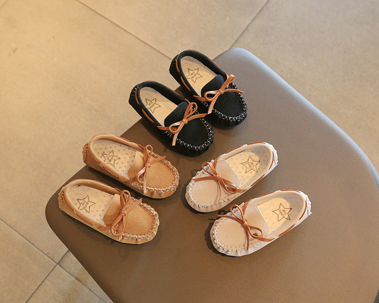 Mode bébé fille mignon simple couche chaussures Soft Bottom