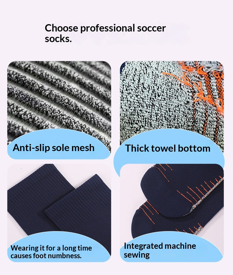 Chaussettes d'entraînement de haut niveau pour hommes Serviette de bas sans glissade Chandails absorbants de baseball