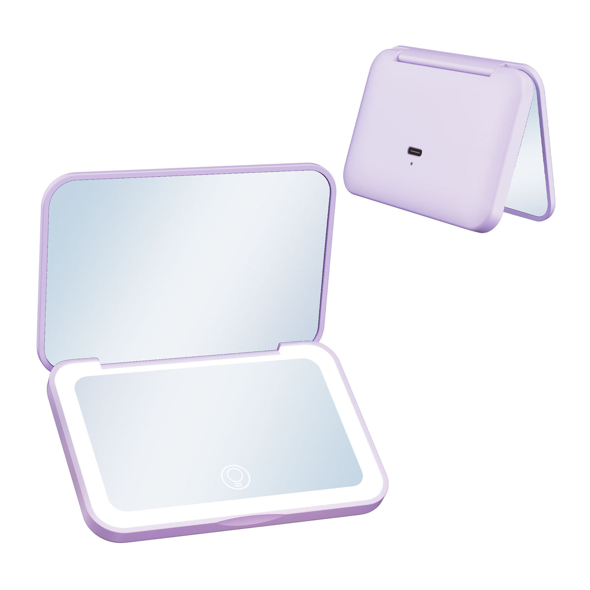 Miroir de maquillage à LED rechargeable