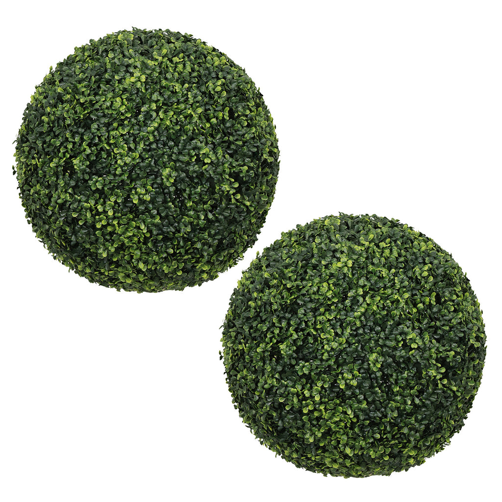 18.5PO sombre Artificial Topiary Balles Extérieur Faux Boxwood Décorative Green Sphères pour Gar