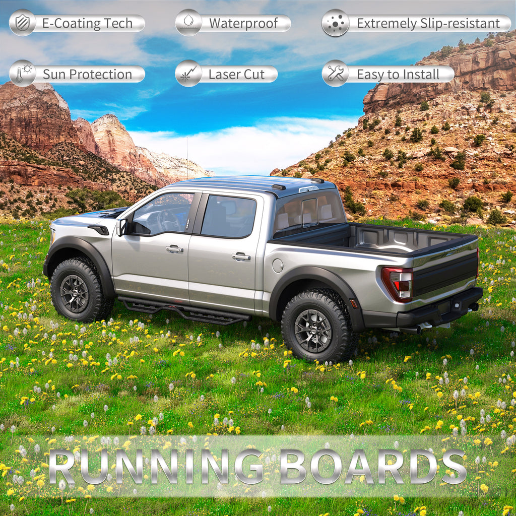 Cartes SuperCrew Cab Compatible pour 2015- F150 & 2017- Ford F250 F350 Super Duty Crew Cab