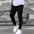 Casual Sporty Lightweight Respirant style américain Pantalons Slim-fit de couleur unie