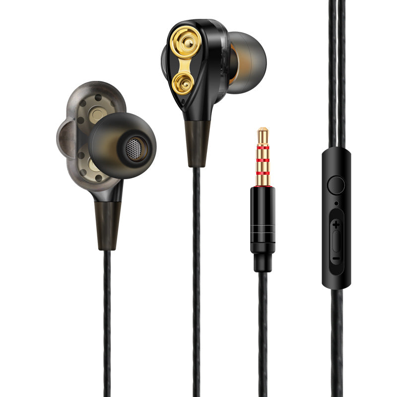 Casque Quad Core Dual Dynamic Metal Subwoofer