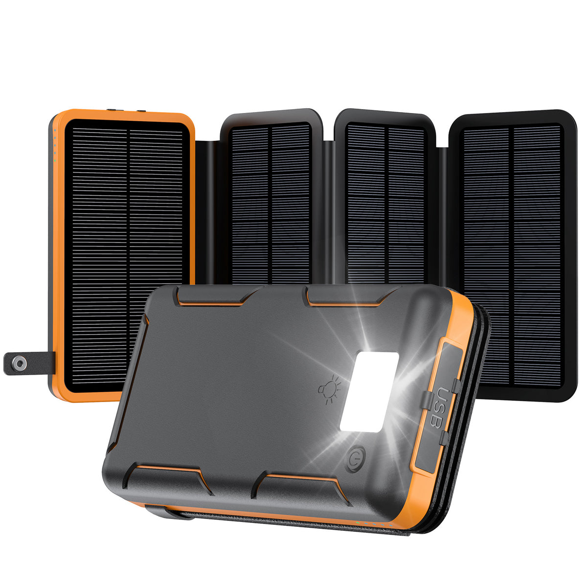 25000 mAh High Capacity Portable Solar Power Bank