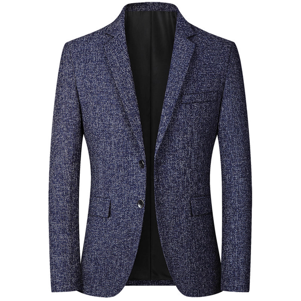 Fashionable Casual Solid-color Textured Blazer