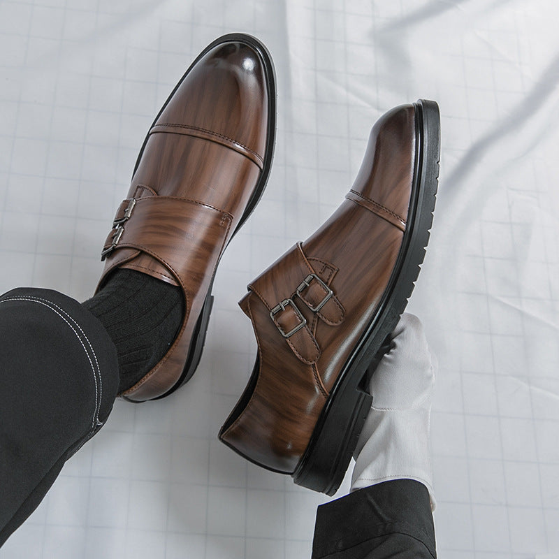 Bottes en cuir de forme professionnelle pointue