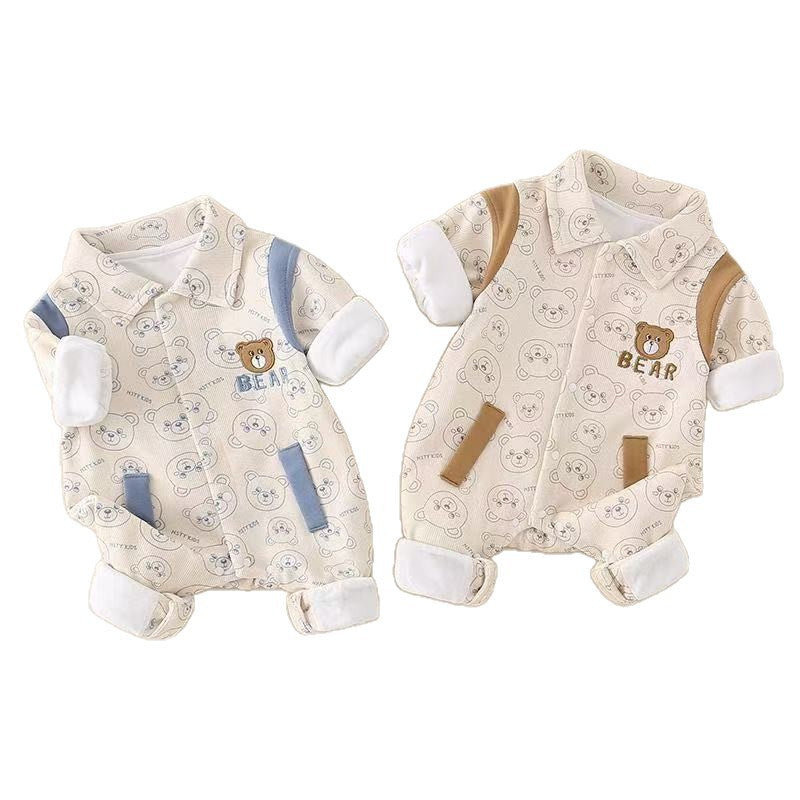 Bébés Vêtements de dessus d'automne à deux couches Baby Onesie