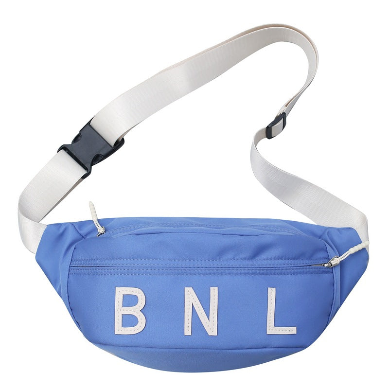 Japanese Street Fashion Chest Bag pour les femmes 2023 Lettre Casual petit sac à épaule Tout-matc