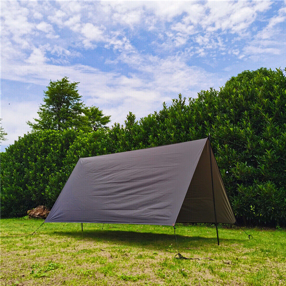 2x200cm Tent Poles Universal Telescopic Adjustable Steel Awning Tent Pole
