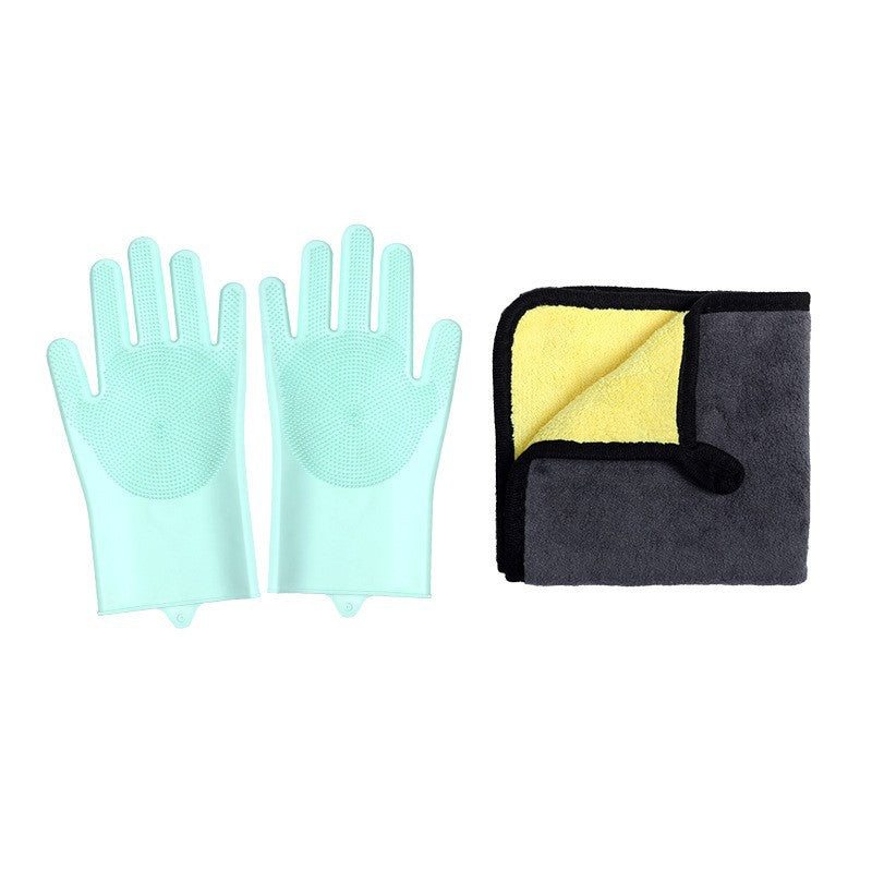 Jeu de gants de bain pour chiens