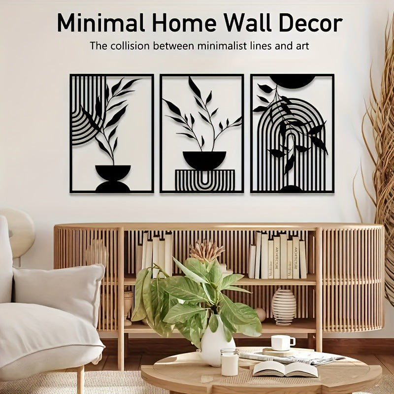 Minimalist Résumé Art métal mural Decor