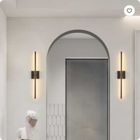 28 2-Pack Sconce murale LED moderne