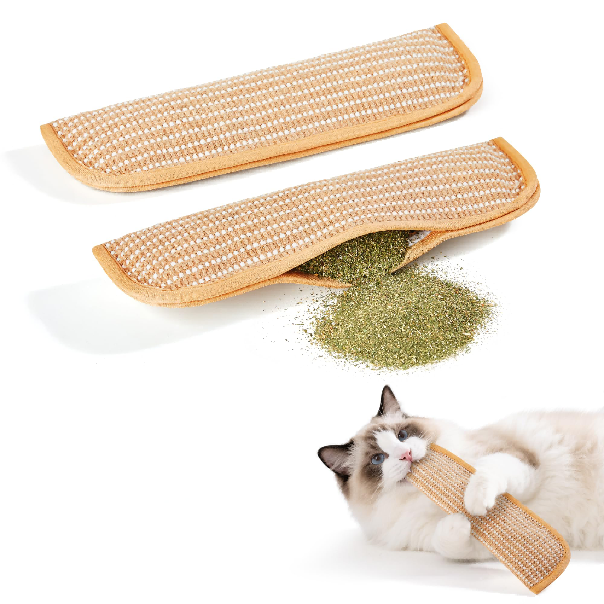 Lot de 2 jouets pour chats avec du panais biologique