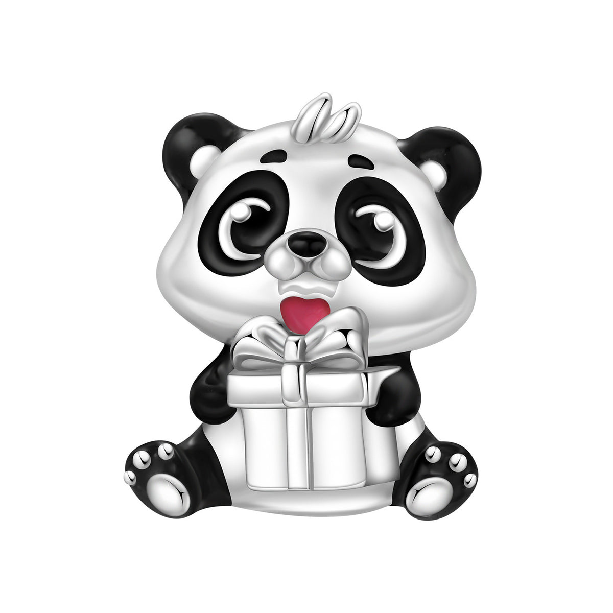 Bamboo mignon Panda bricolage perles de cuivre pendentif accessoires