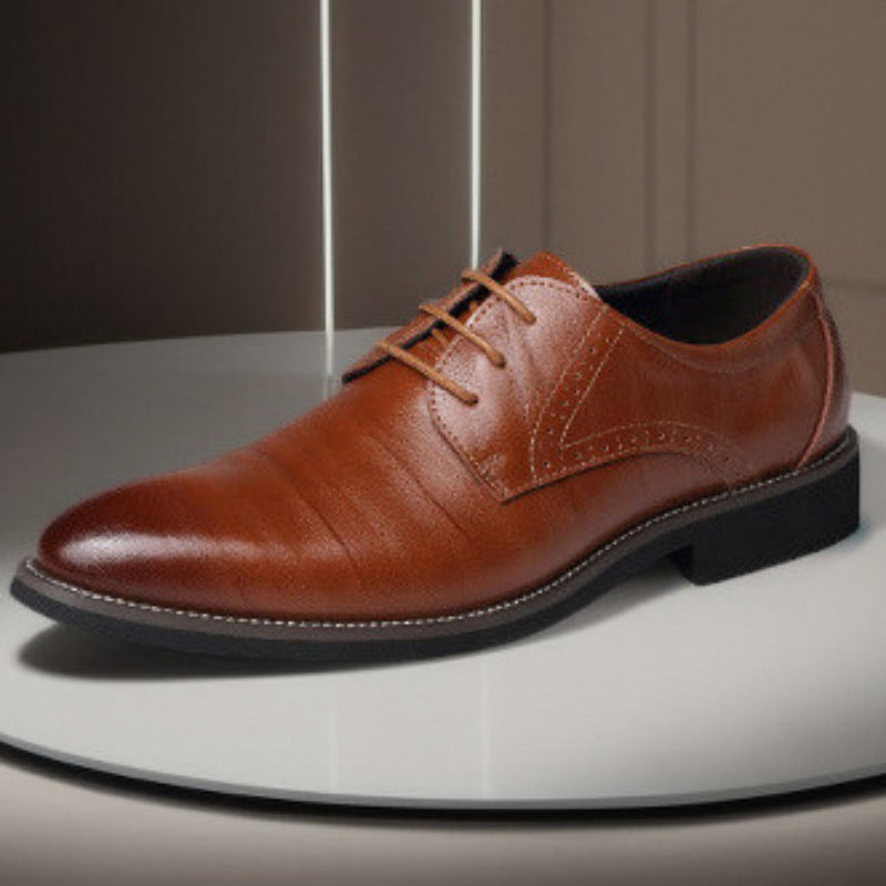 Hommes Chaussures en cuir British-style Pointed-toe Breathable Formel Business Wear