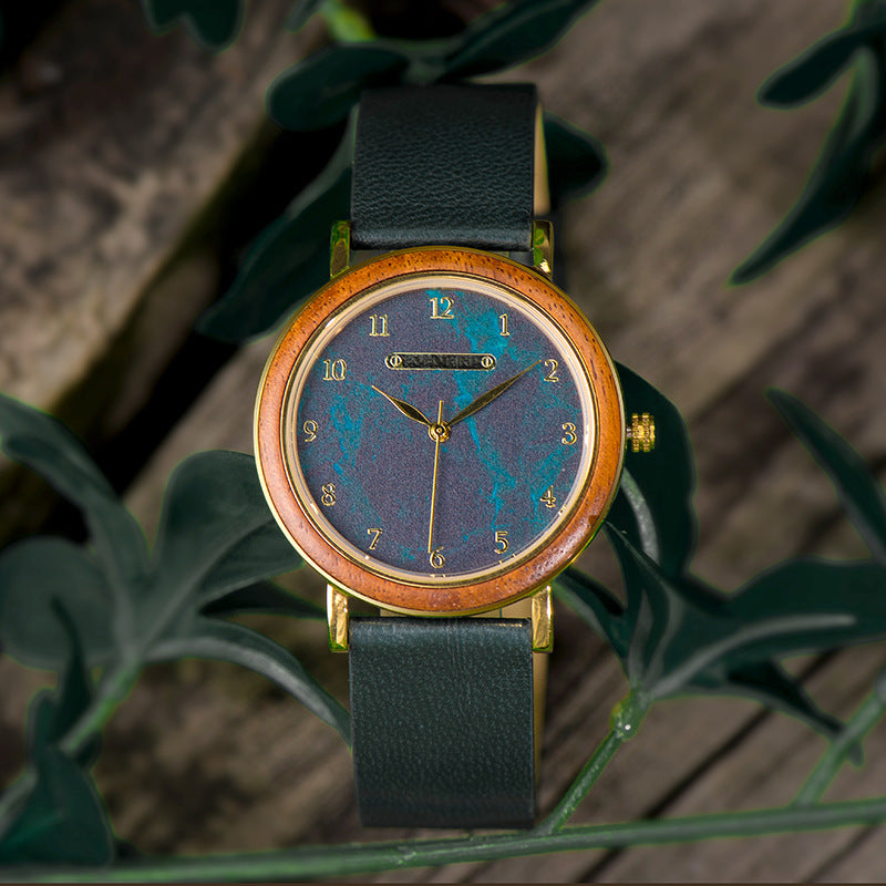 Hommes et femmes Minimalist Montres en bois