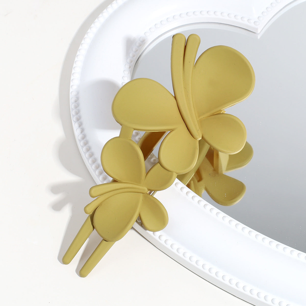 Sentez le papillon Clip Matte Texture après Barrettes