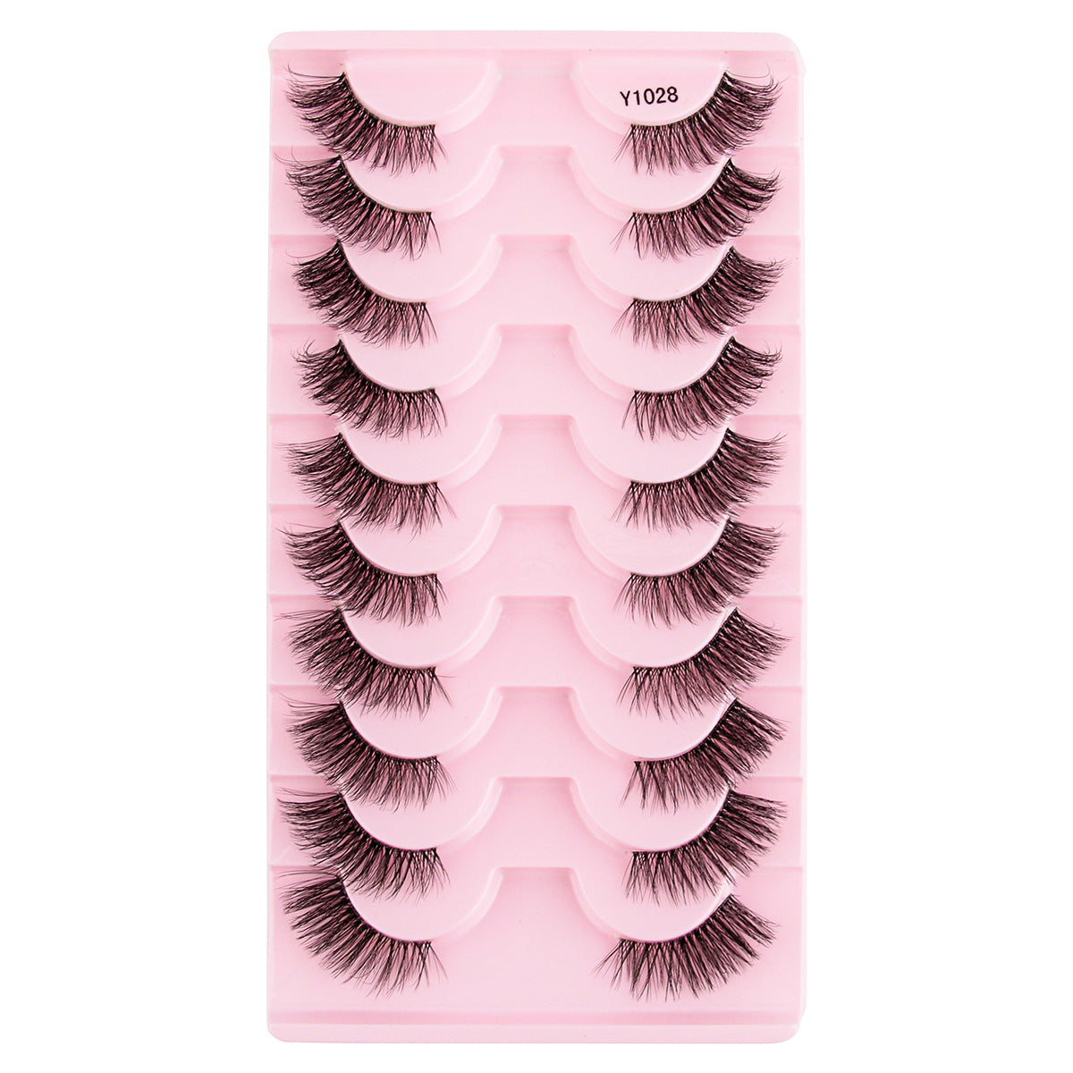 Femmes Portable Européen et style américain Sheer demi-longueur faux cils