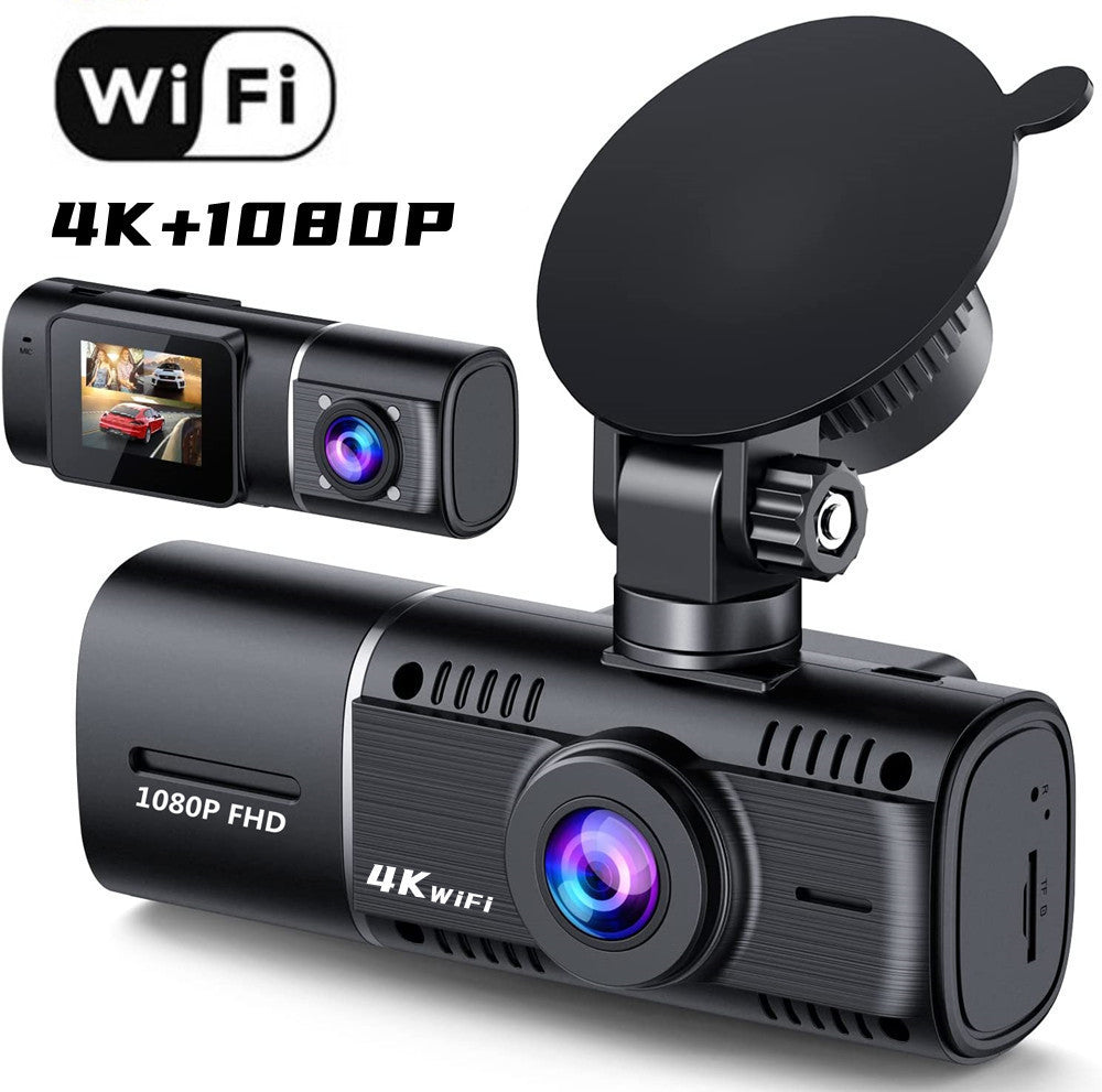 Driving Recorder Caméra de voiture Double enregistrement Surveillance de stationnement Infrarouge vision nocturne Ul