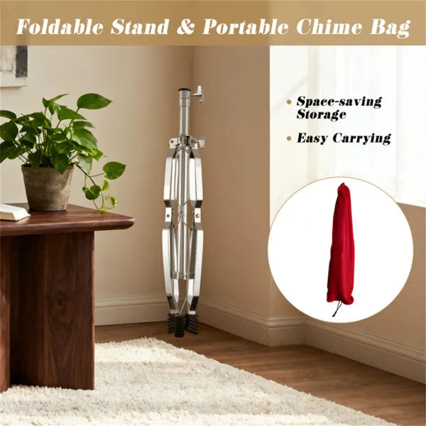 Chime à vent monoplace 36-Tube avec support de trépied réglable