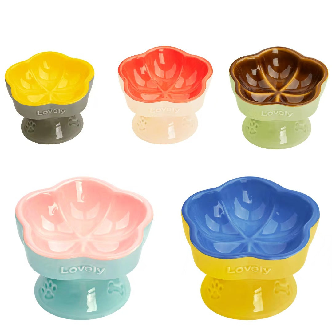 Céramique Élevé Pet Bowl pour chiens moyens à grands