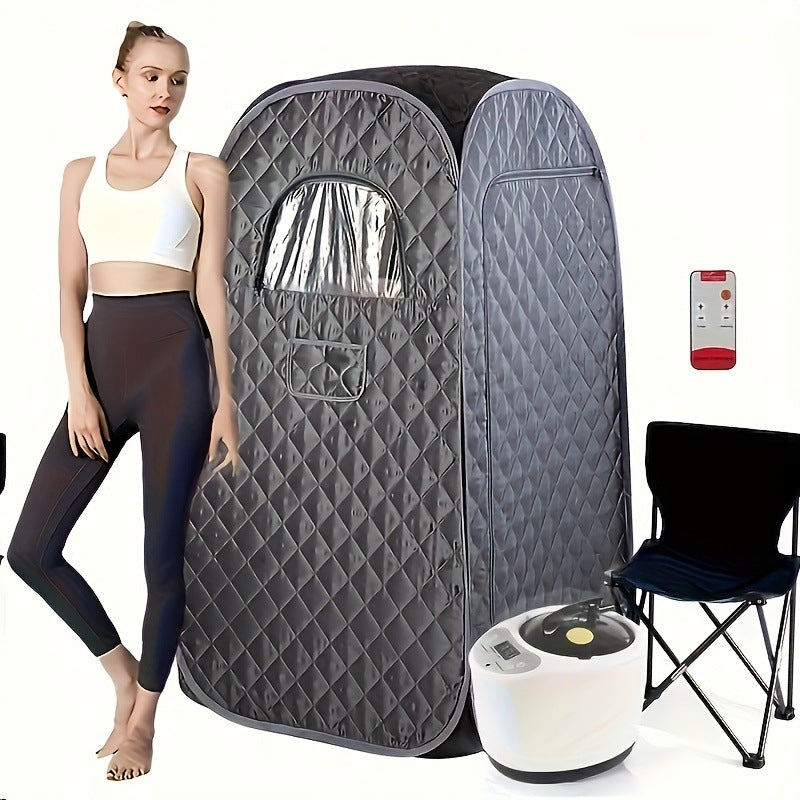 Sauna mobile pliable à la maison pour une thérapie à vapeur à corps complet