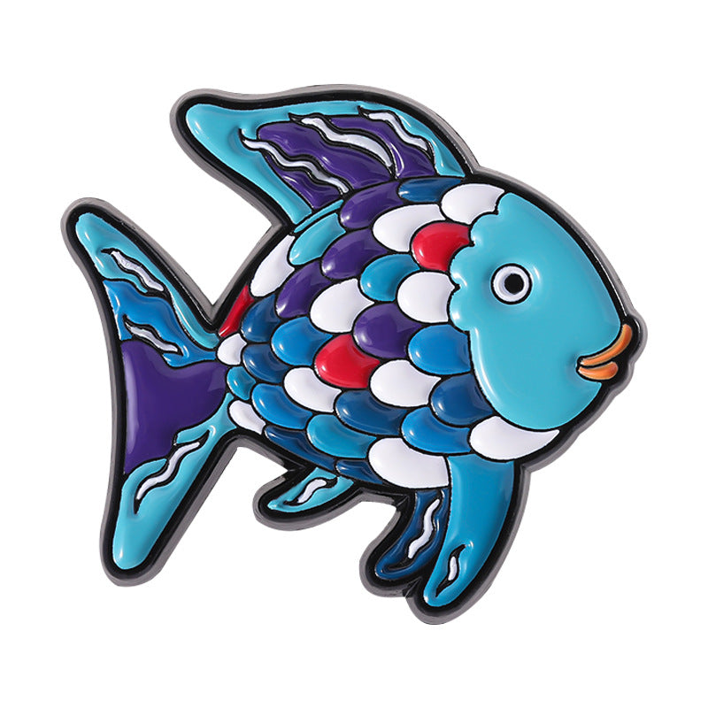 Brooches métalliques mignonnes et quirky avec une souris cartoon créative et d'autres animaux ludiques