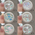 Poudre de paillettes pour une manucure éblouissante
